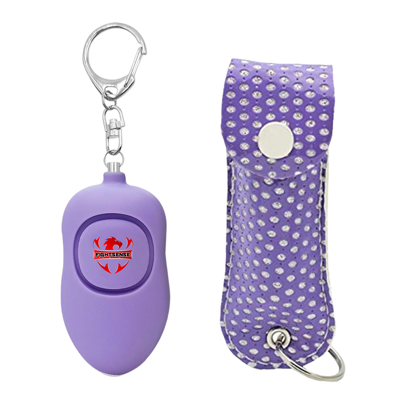 Pepper spray and keychain alarm combo pack for women self-defense